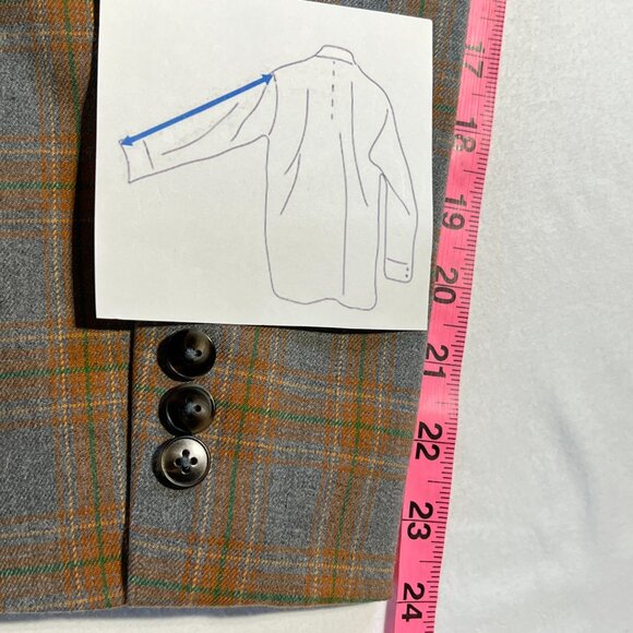 🧥 Steve Madden Women's Oversized Double Breasted Plaid Blazer Jacket – Size L - Picture 11 of 12